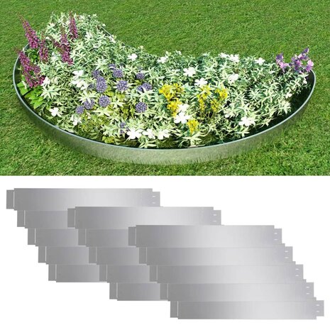 15 st Grasboord flexibel 100x14 cm gegalvaniseerd staal 1