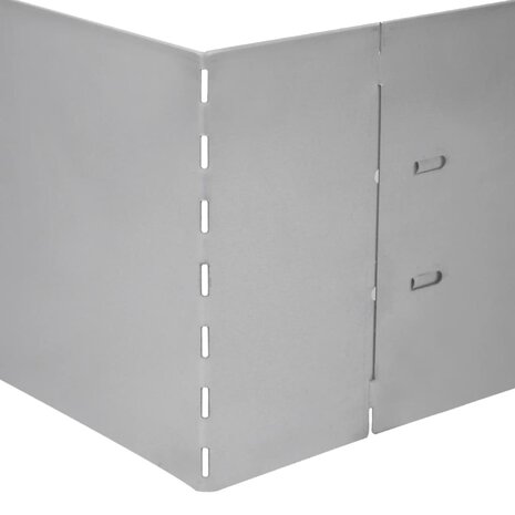 Grasboorden 10 st 100x20 cm gegalvaniseerd staal 5