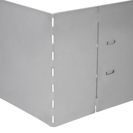 Grasboorden 15 st 100x20 cm gegalvaniseerd staal 5