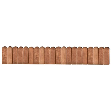 Gazonranden 2 st 120 cm geïmpregneerd grenenhout 2