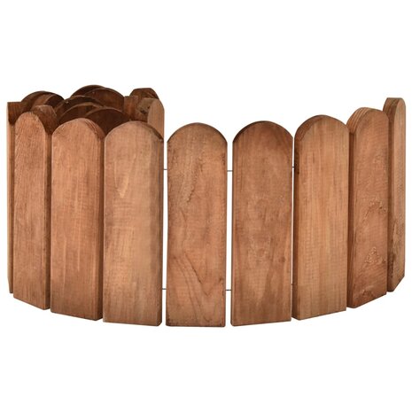 Gazonranden 2 st 120 cm geïmpregneerd grenenhout 3