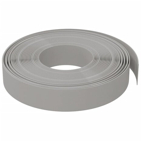 Tuinranden 4 st 10 m 10 cm polyetheen grijs 5