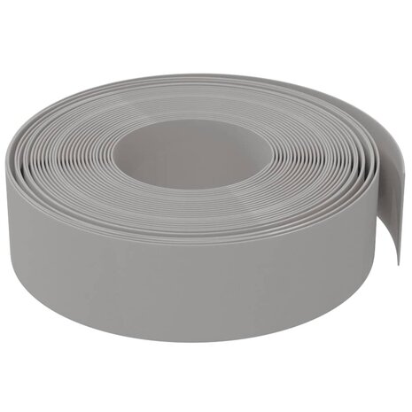 Tuinranden 4 st 10 m 15 cm polyetheen grijs 5