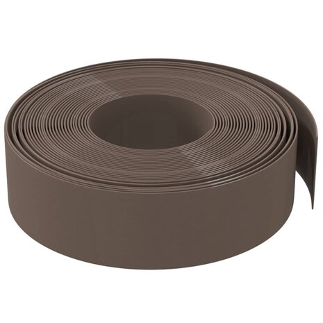 Tuinranden 2 st 10 m 15 cm polyetheen bruin 4