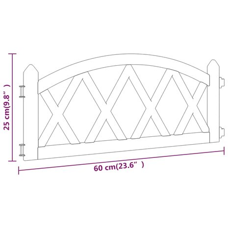 Gazonranden 17 st 10 m polypropeen zwart 6