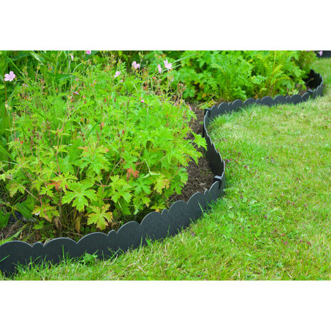 Nature Borderrand decoratief 0,13x12 m 3 mm zwart 5