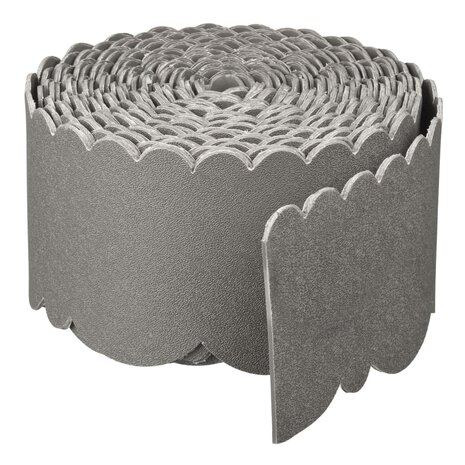 Nature Borderrand decoratief 0,13x12 m 3 mm grijs 2