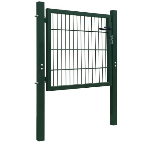 Poort dubbelstaafmat (enkel) 106x130 cm groen 2