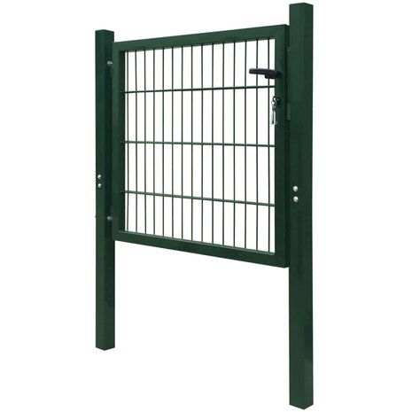 Poort dubbelstaafmat (enkel) 106x130 cm groen 3