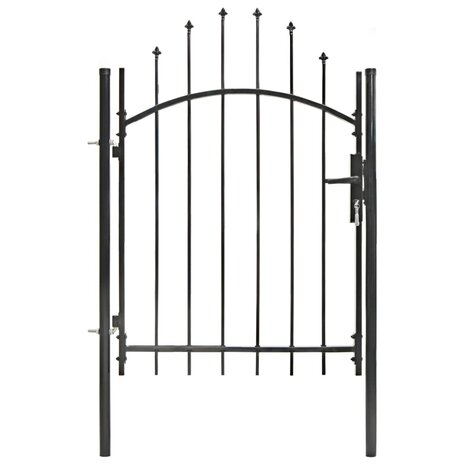 Poort 1x1,5 m staal zwart 1