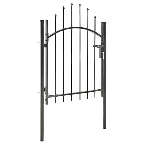 Poort 1x1,5 m staal zwart 2