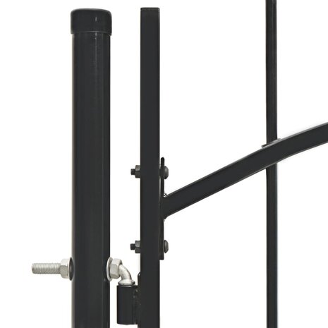 Poort 1x1,5 m staal zwart 4