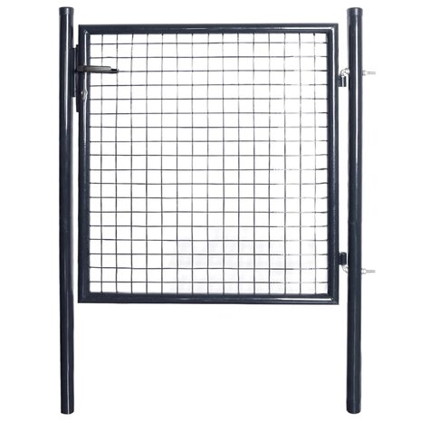 Gaaspoort 85,5x100 cm gegalvaniseerd staal grijs 1