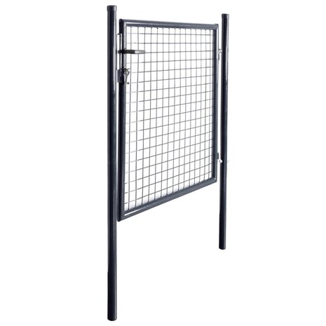 Gaaspoort 85,5x100 cm gegalvaniseerd staal grijs 2