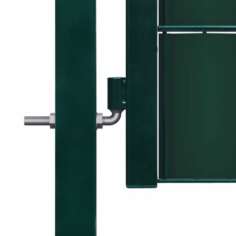 Poort 100x81 cm PVC en staal groen   3