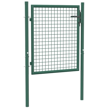 Poort 100x75 cm staal groen 2
