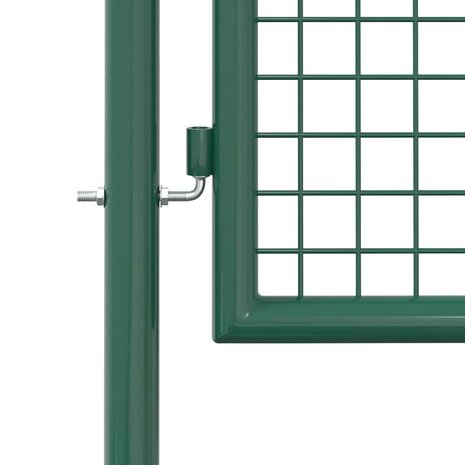 Poort 100x125 cm staal groen 5