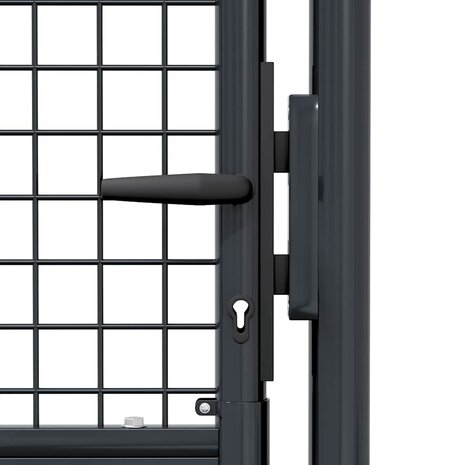 Gaaspoort 100x175 cm gegalvaniseerd staal grijs 6