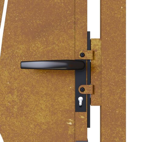 Poort grasontwerp 105x105 cm cortenstaal 9