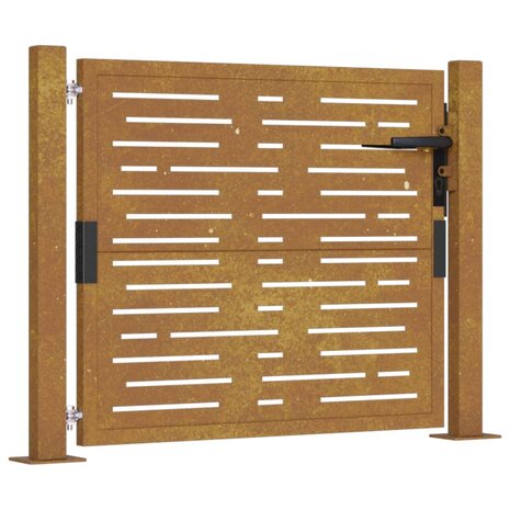 Poort vierkant 105x80 cm cortenstaal 2