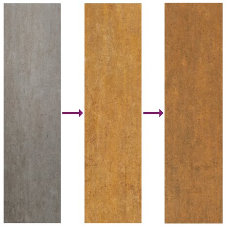 Poort vierkant 105x105 cm cortenstaal 7