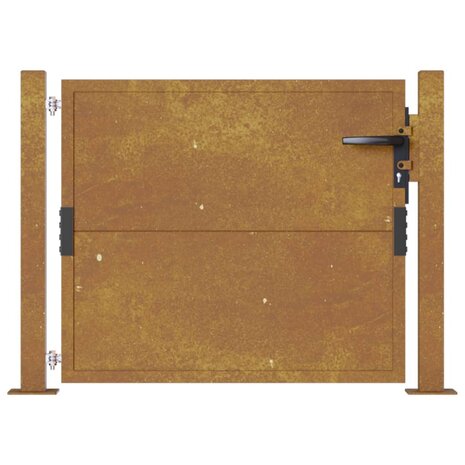 Poort 105x105 cm cortenstaal 4