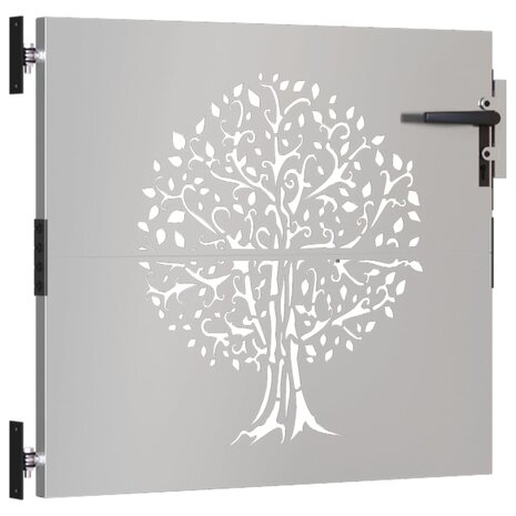 Poort 85x75 cm boomontwerp cortenstaal 3