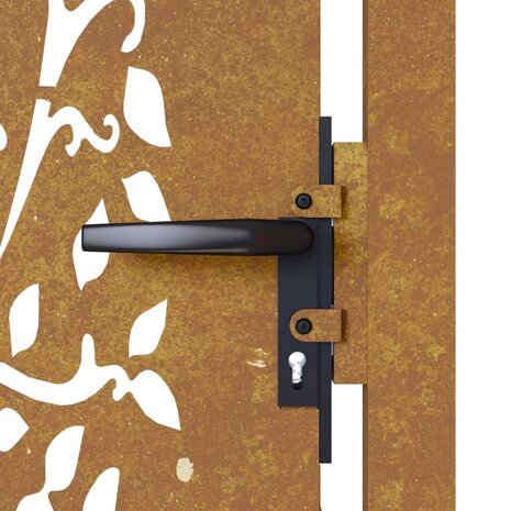 Poort 105x80 cm boomontwerp cortenstaal 7
