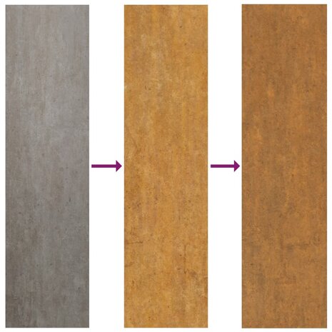 Poort 85x75 cm grasontwerp cortenstaal 9