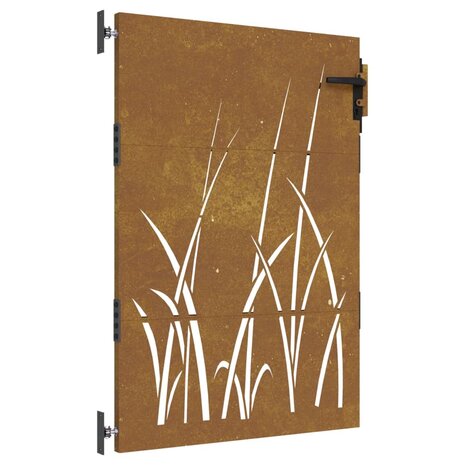 Poort 85x150 cm grasontwerp cortenstaal 2