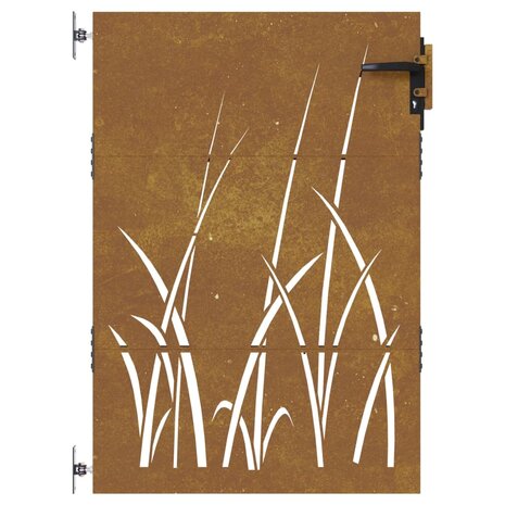 Poort 85x150 cm grasontwerp cortenstaal 4