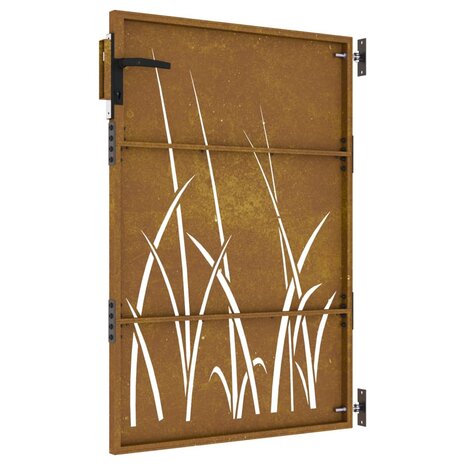 Poort 85x150 cm grasontwerp cortenstaal 6