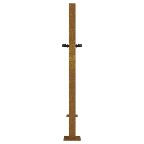 Poort 105x80 cm bamboe-ontwerp cortenstaal 5