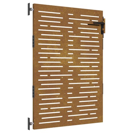 Poort 85x125 cm vierkant cortenstaal 2