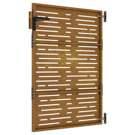 Poort 85x125 cm vierkant cortenstaal 6