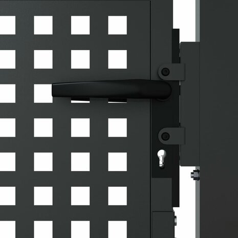 Poort 105x125 cm staal antracietkleurig 4