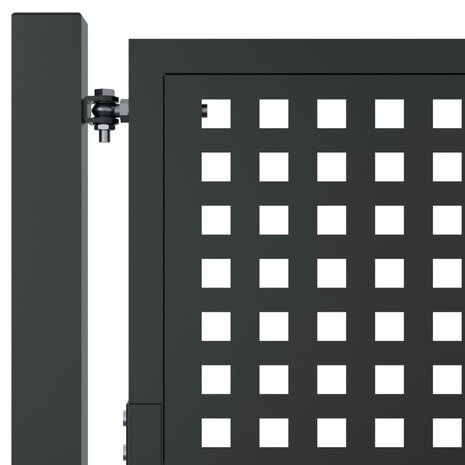 Poort 105x125 cm staal antracietkleurig 5