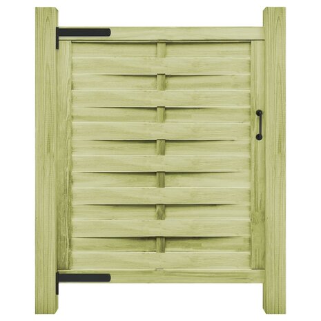 Poort 100x125 cm groen geïmpregneerd grenenhout 1
