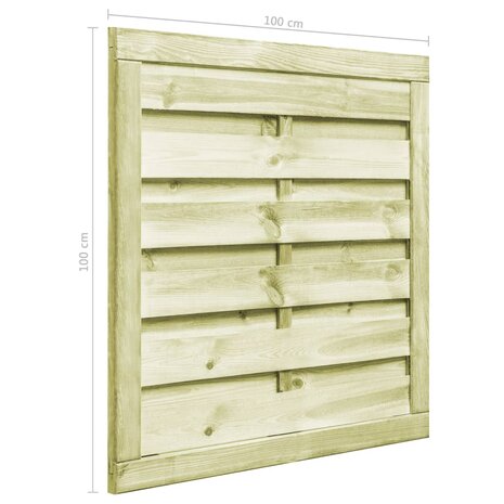 Poort 100x100 cm geïmpregneerd grenenhout groen 6