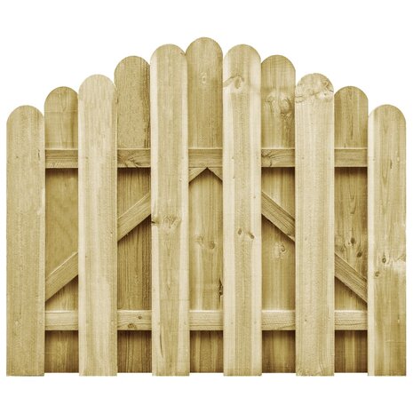 Poort 100x75 cm groen geïmpregneerd grenenhout 1