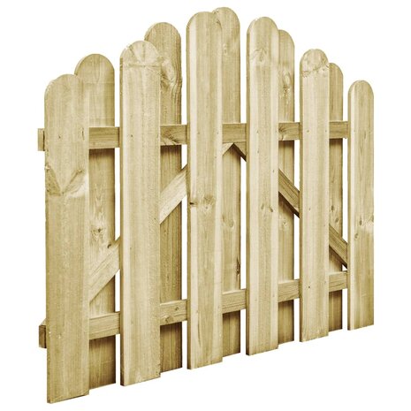Poort 100x75 cm groen geïmpregneerd grenenhout 2