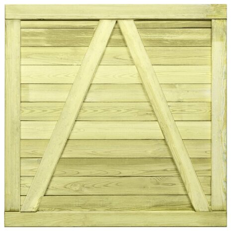 Poort 100x100 cm geïmpregneerd grenenhout 5