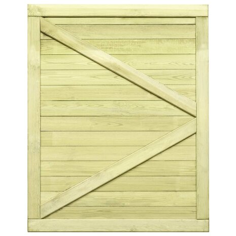 Poort 125x100 cm geïmpregneerd grenenhout 5