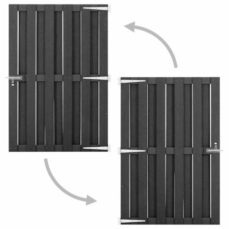 Poort 100x150 cm HKC grijs 2