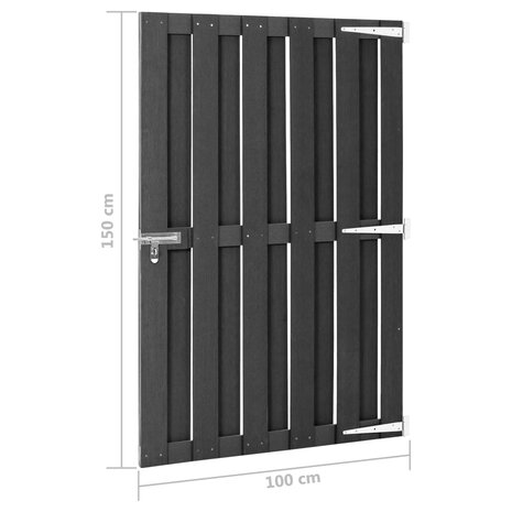 Poort 100x150 cm HKC grijs 6