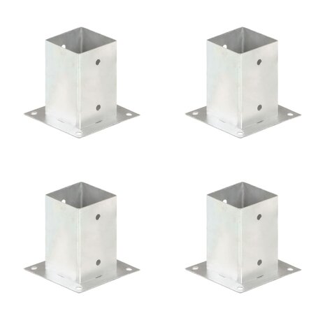 Paalankers 4 st 91 mm gegalvaniseerd metaal 1