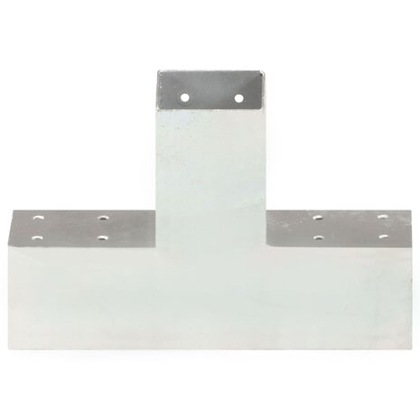 Paalverbindingen 4 st X-vorm 71x71 mm gegalvaniseerd metaal 4