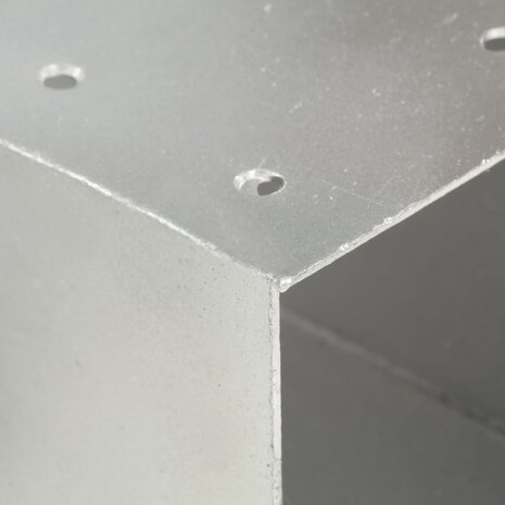 Paalverbindingen 4 st X-vorm 91x91 mm gegalvaniseerd metaal 6