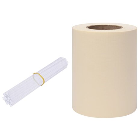 Tuinscherm 35x0,19 m PVC crème 2