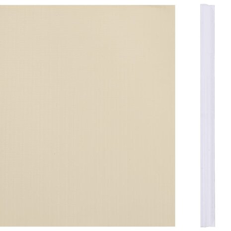 Tuinscherm 70x0,19 m PVC crèmekleurig 8